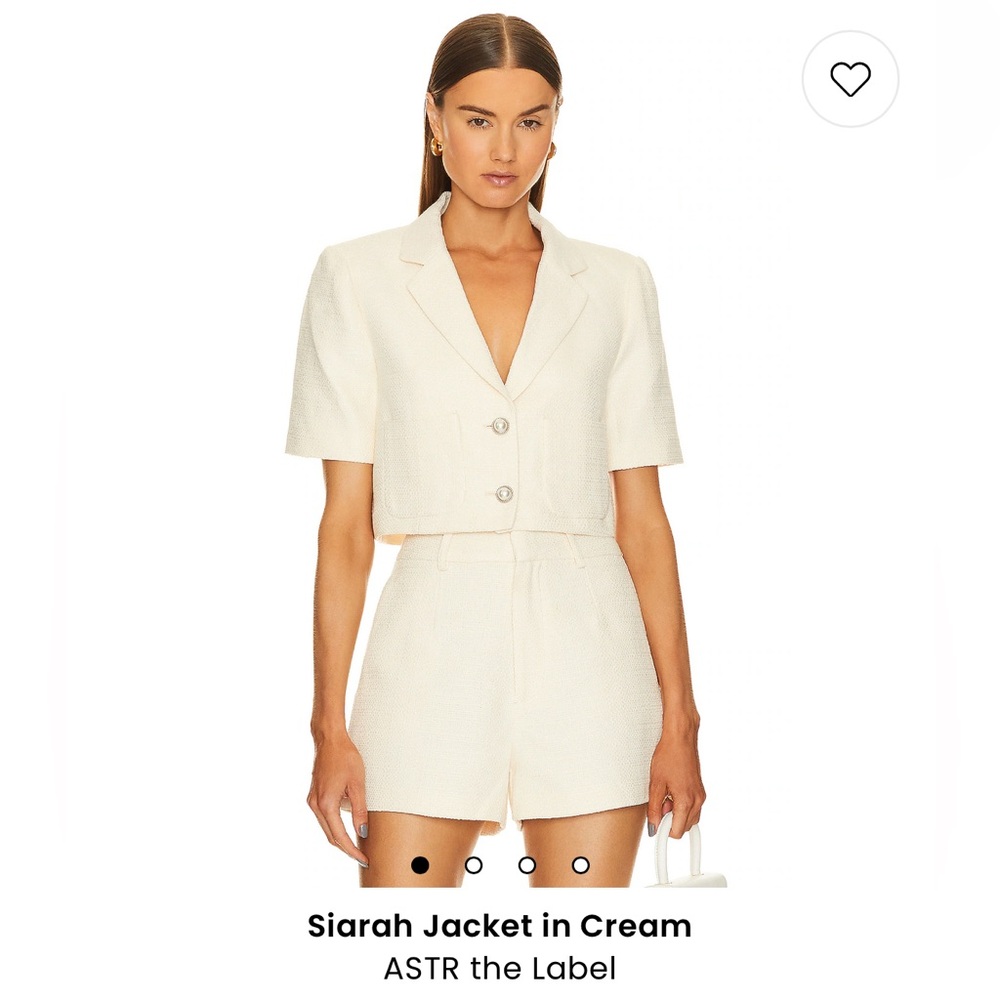 Super cute off white cropped blazer